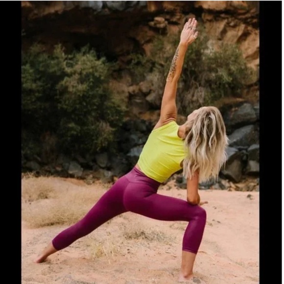 Zyia Lipgloss Metallic Plus High Rise Leggings 20” Inseam Sz 4 - Picture 3 of 11